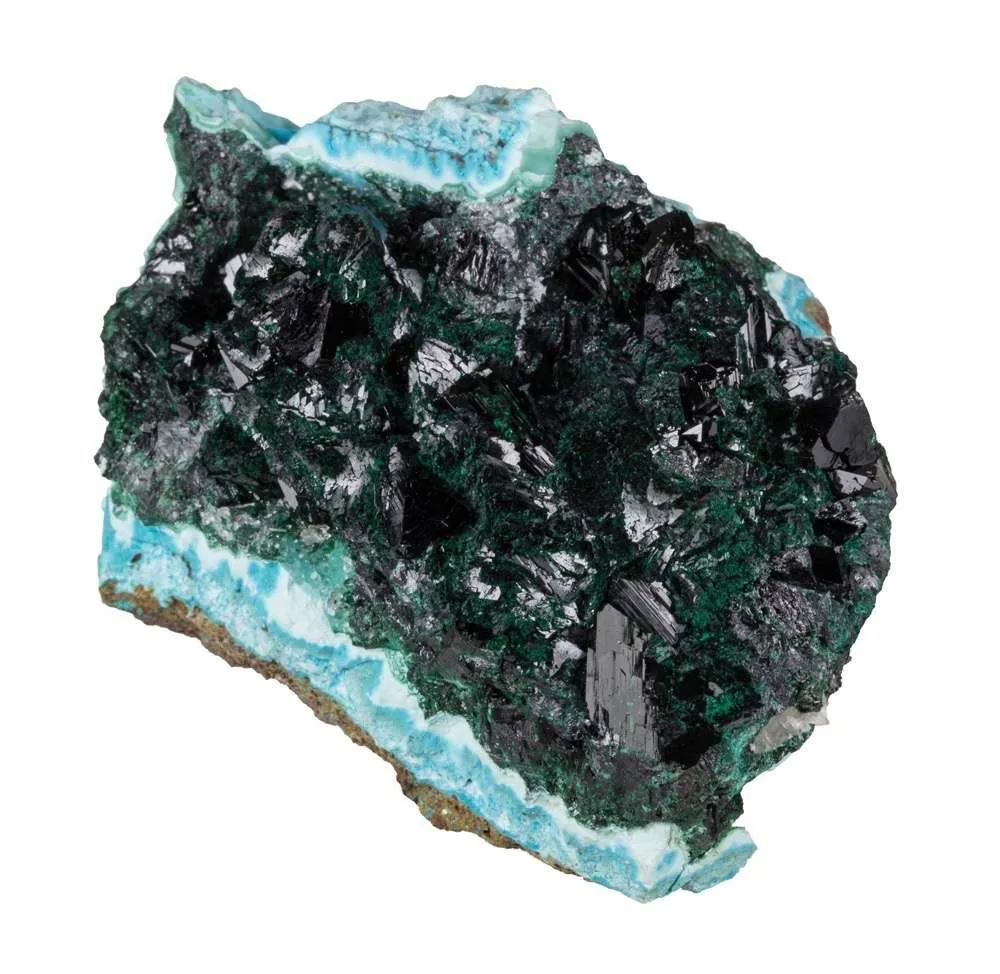 Clinoatacamite on Chrysocolla image