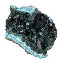 Clinoatacamite on Chrysocolla - image 1