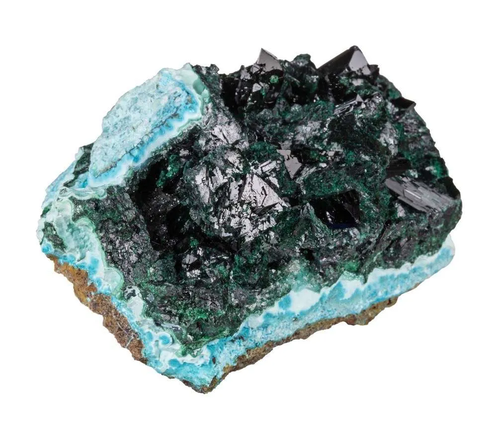 Clinoatacamite on Chrysocolla - image 5