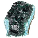 Clinoatacamite on Chrysocolla - image 3