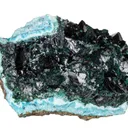 Clinoatacamite on Chrysocolla - image 2