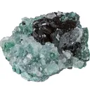 Clinoatacamite on Quartz - image 5