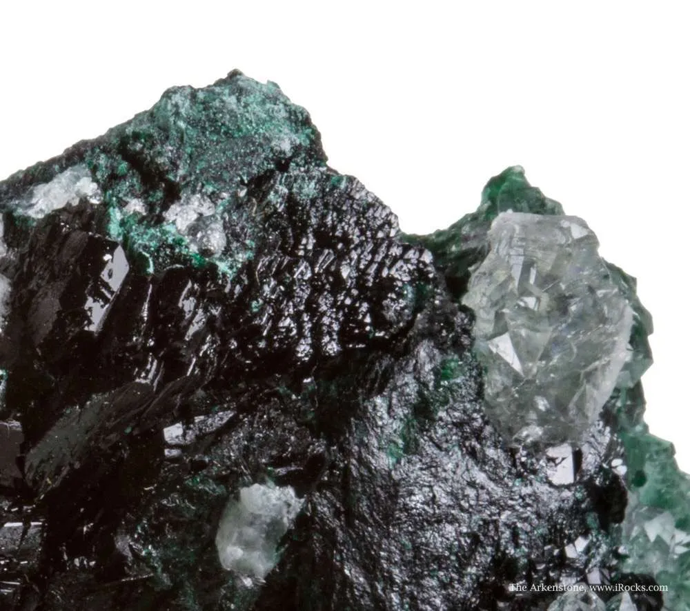 Clinoatacamite on Quartz - image 3