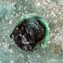 Clinoatacamite on Quartz - image 3
