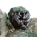 Clinoatacamite on Quartz - image 1