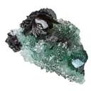 Clinoatacamite on Quartz - image 4