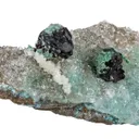 Clinoatacamite on Quartz - image 6