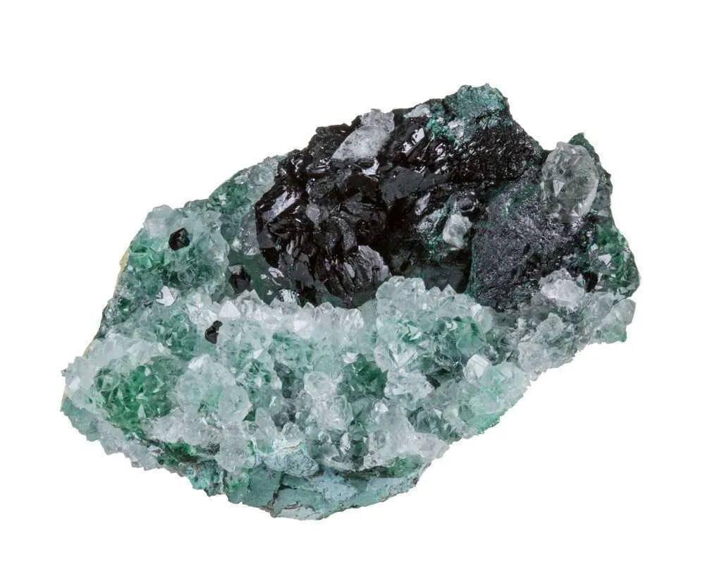 Clinoatacamite on Quartz image