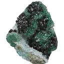 Clinoatacamite on Quartz - image 2