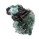 Clinoatacamite on Quartz - image 3