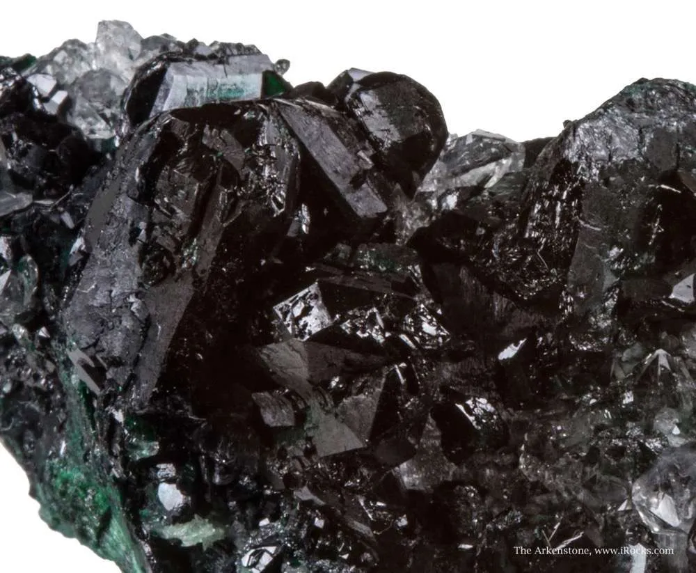 Clinoatacamite (twinned) on Quartz - image 3