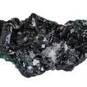 Clinoatacamite (twinned) on Quartz - image 2