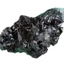 Clinoatacamite (twinned) on Quartz - image 4