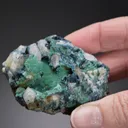 Clinoclase from Wheal Unity, St Day, Gwennap, Cornwall, England, UK - image 1
