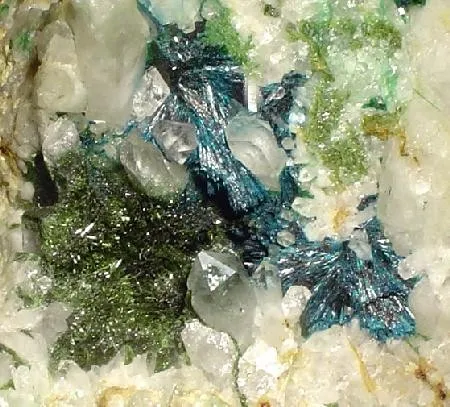 Clinoclase, Olivenite, Quartz - image 2