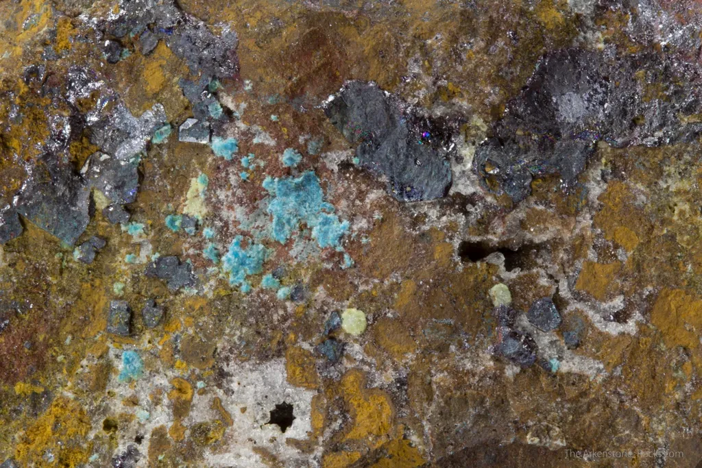 Cloncurryite (type locality) with Cuprite, Hentschelite, and Quartz - image 3