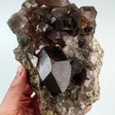 Closed Gwindel Smoky Quartz - Mont-Blanc, France - image 9