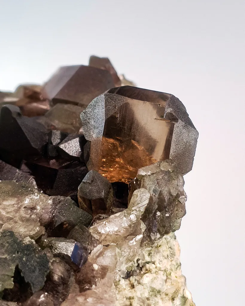 Closed Gwindel Smoky Quartz - Mont-Blanc, France - image 7
