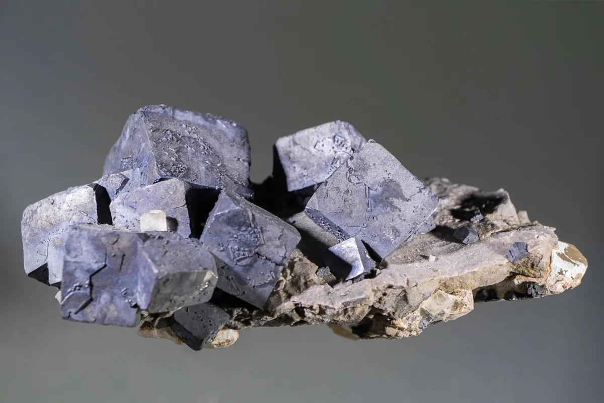 Cluster of Galena Cubes - image 1