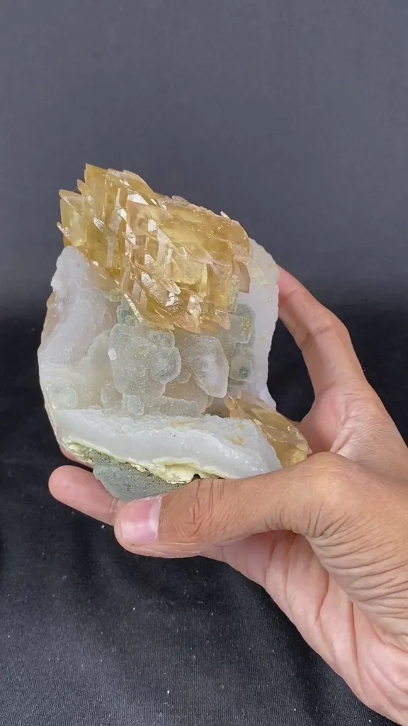 Coated Calcite Rare Find Natural Mineral Specimen - image 5