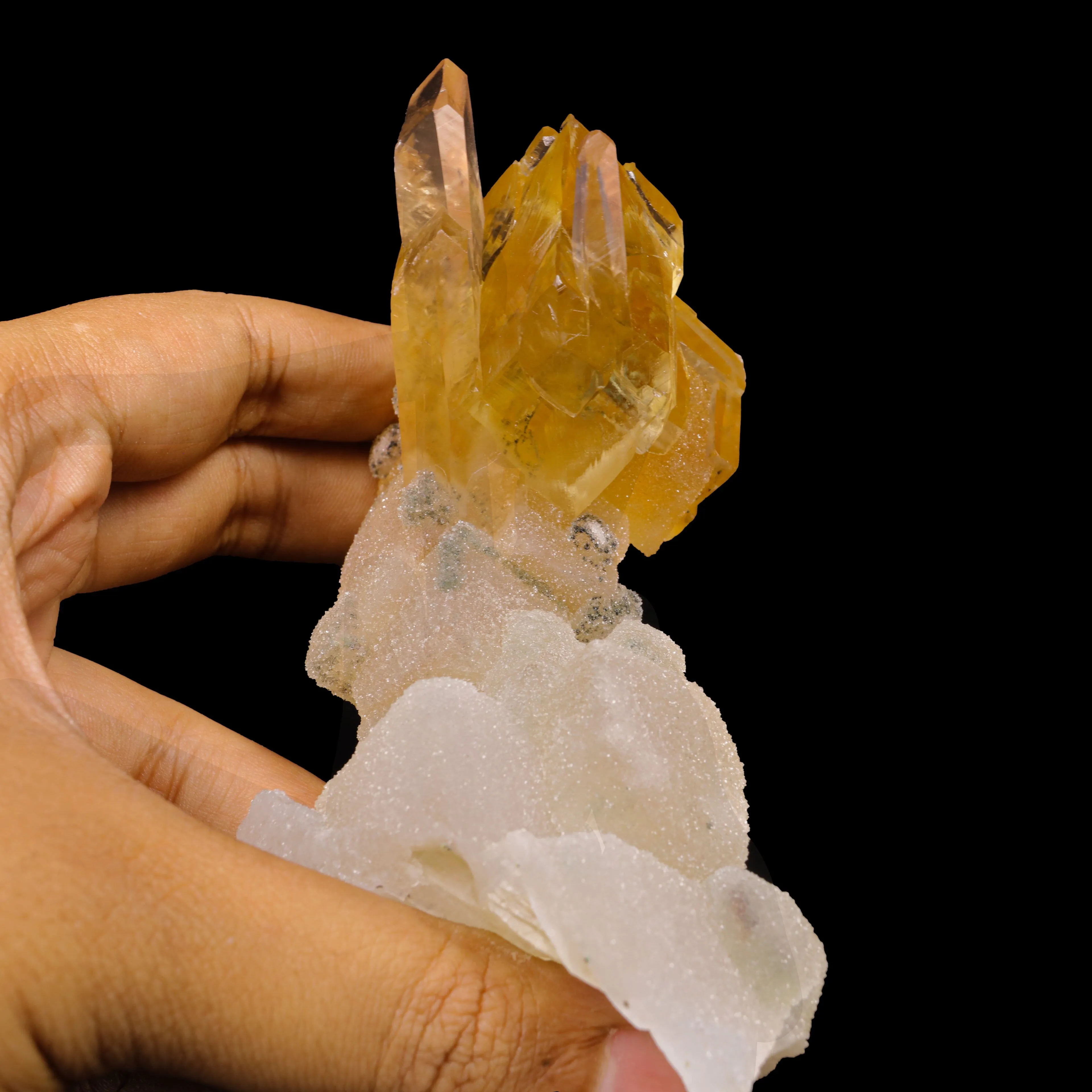 Coated Calcite Rare Find Natural Mineral Specimen - image 4