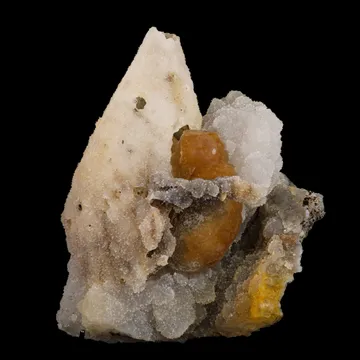Coated Calcite with Chalcedony Natural Mineral Specimen