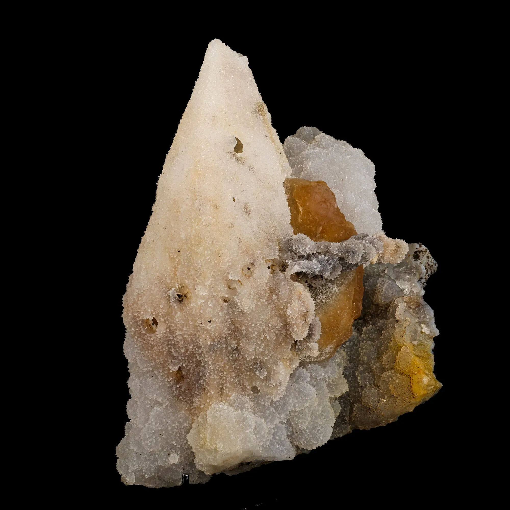 Coated Calcite with Chalcedony Natural Mineral Specimen - image 3