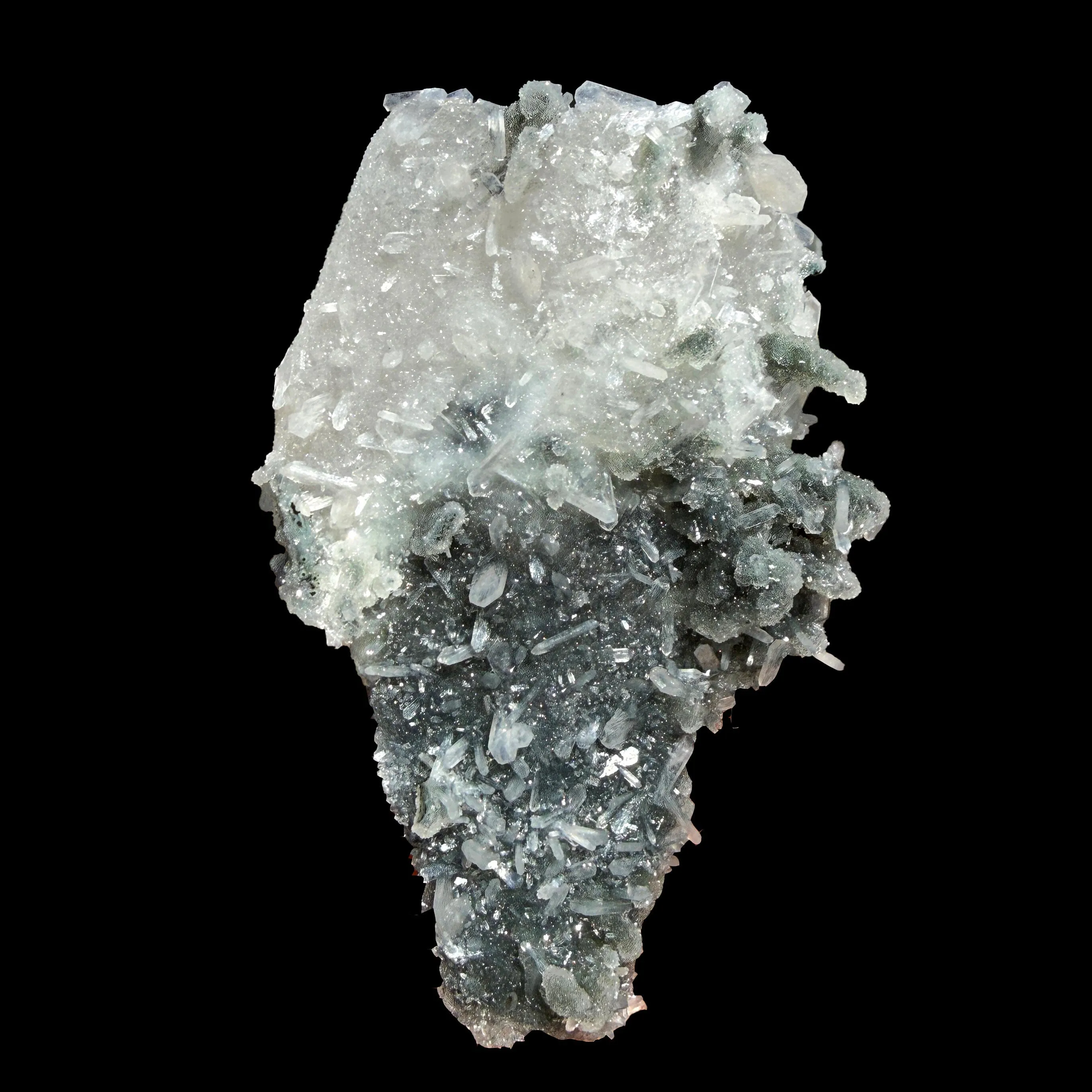 Coated Calcite with Gemmy Chalcedony Stalactites – Jalgaon, India | Rare Zeolite Mineral Specimen - image 4