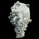 Coated Calcite with Gemmy Chalcedony Stalactites – Jalgaon, India | Rare Zeolite Mineral Specimen - image 5