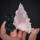 Cobaltian Calcite on Malachite - image 2