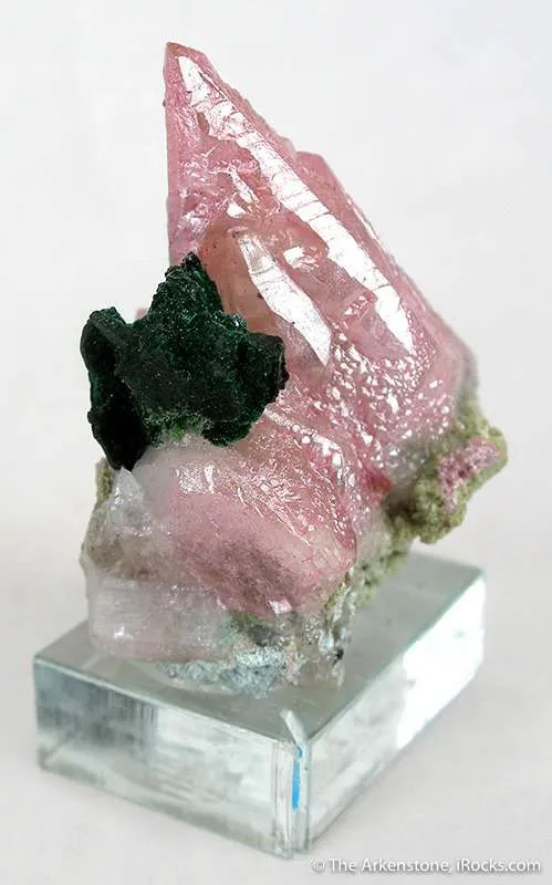 Cobaltian Calcite With Malachite - image 1