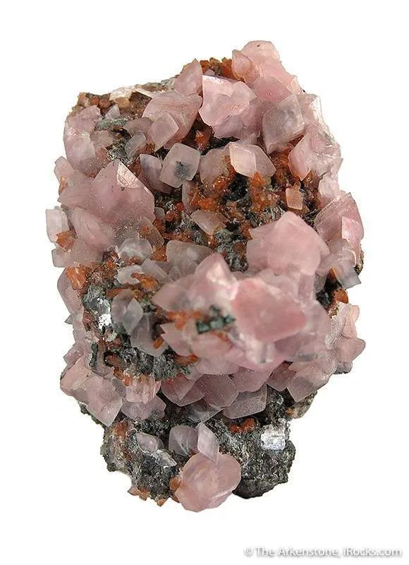 Cobaltian Smithsonite With Hematite-Included Quartz - image 1