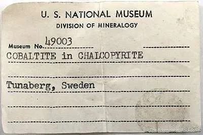 Cobaltite in Chalcopyrite - image 2