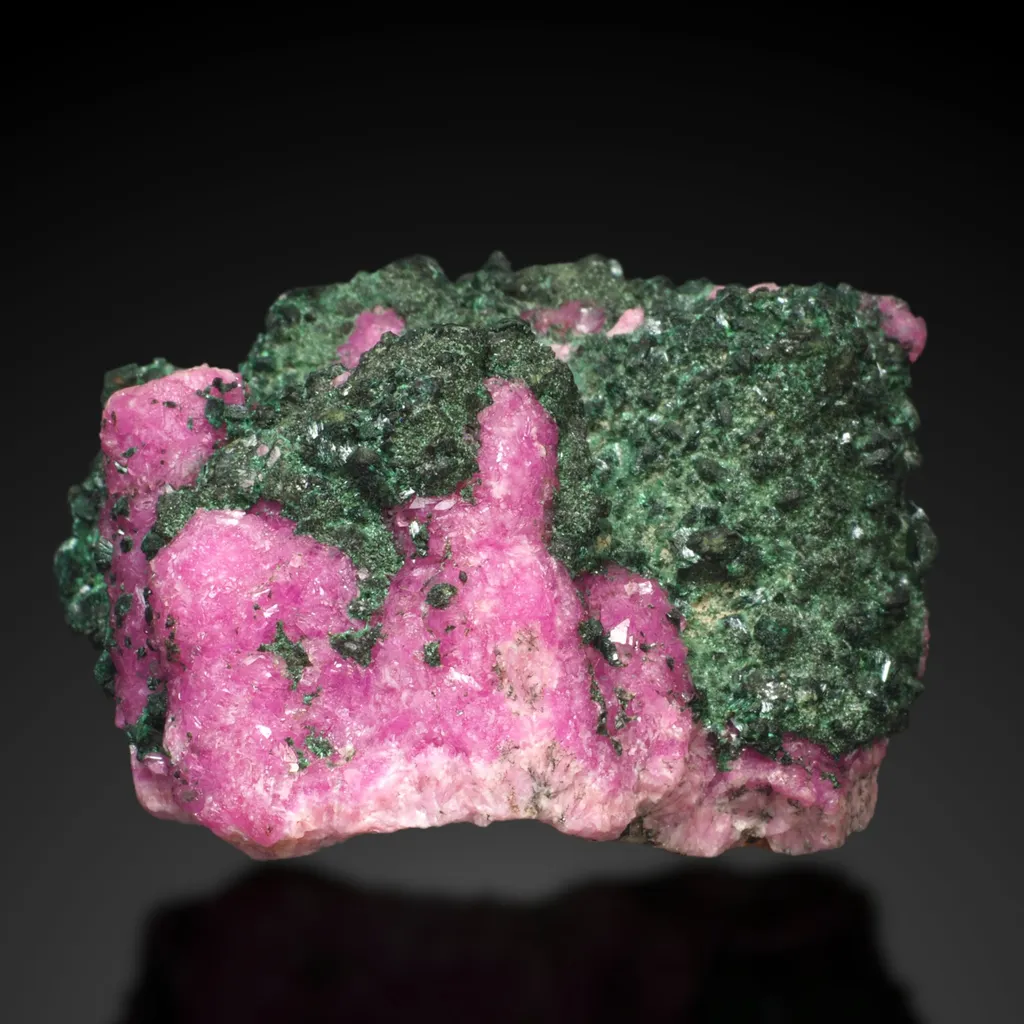 Cobaltoan Calcite and Malachite image