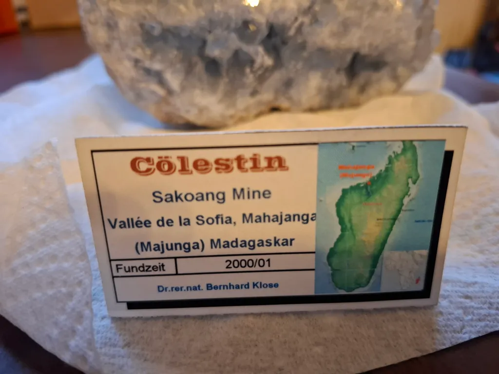 Coelestin Krtistall aus Madagascar, Mahajanga Province - image 3