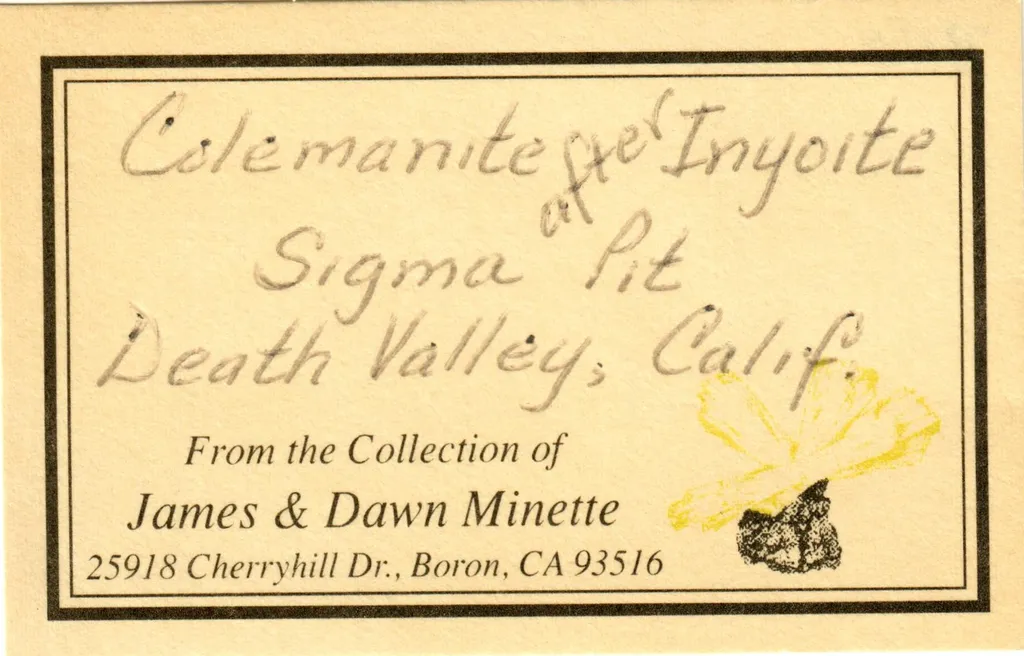 Colemanite after INYOITE - image 6