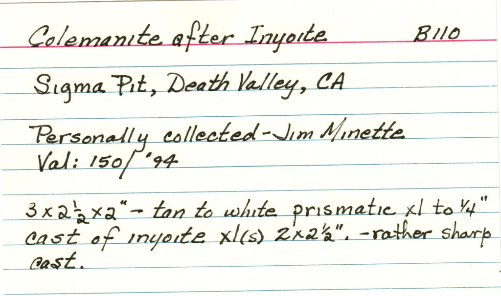 Colemanite after INYOITE - image 5