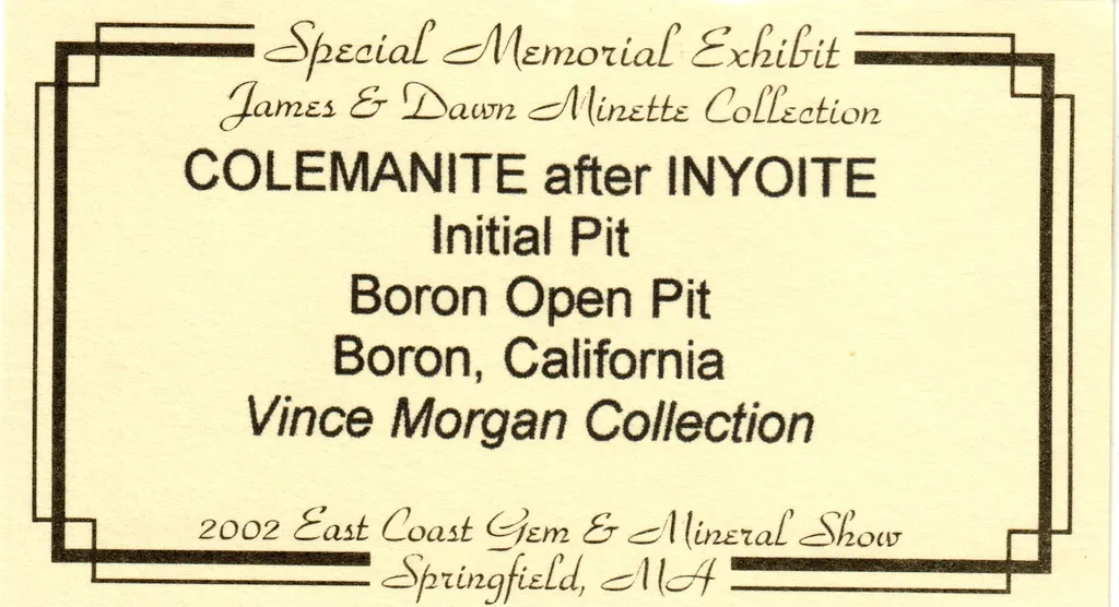 Colemanite after INYOITE - image 5
