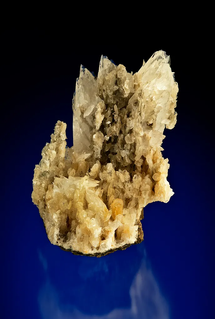 Colemanite on Calcite image