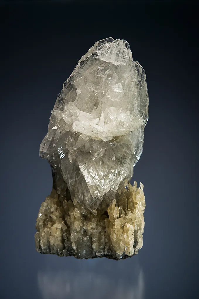 Colemanite on Calcite image