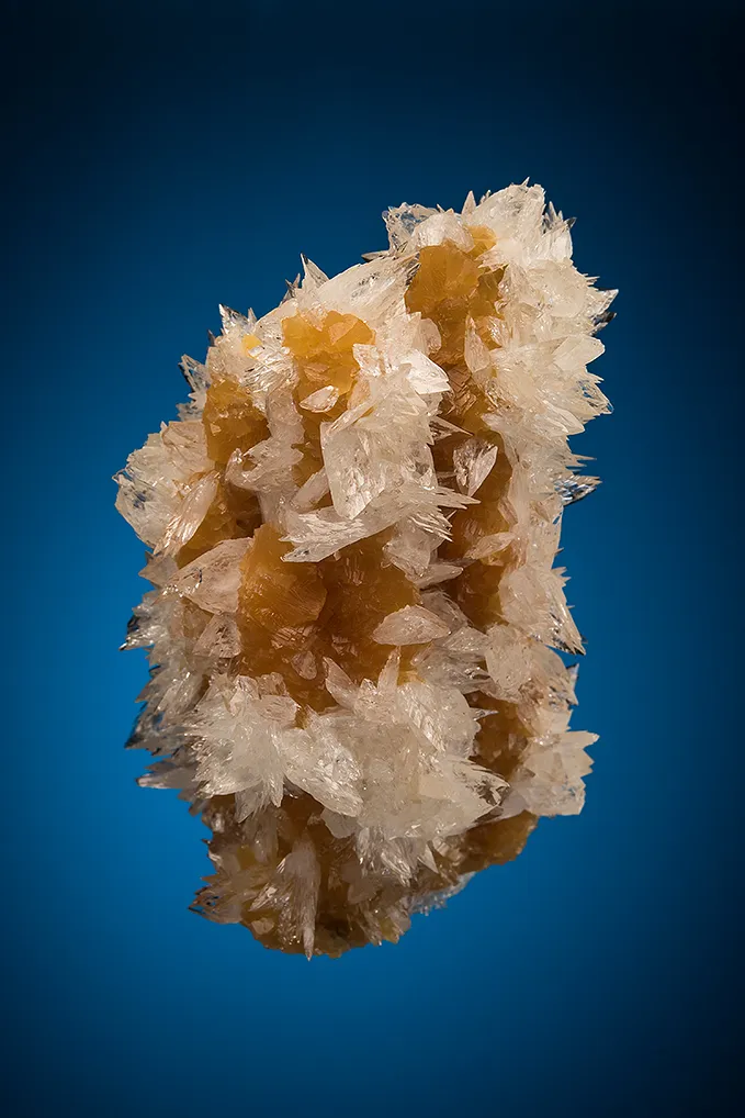 Colemanite on Calcite image