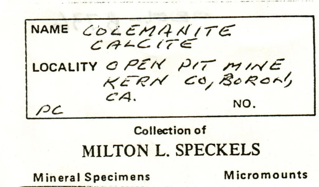 Colemanite on Calcite - image 6