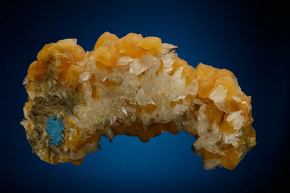 Colemanite on Calcite (repaired) - image 3