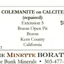 Colemanite on Calcite (repaired) - image 6