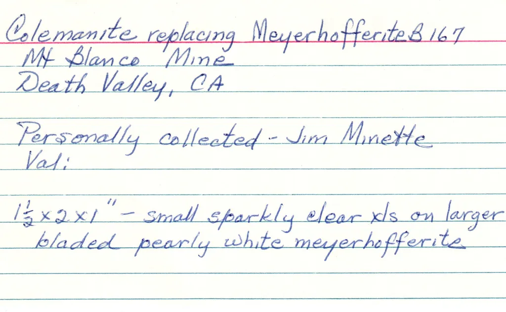 Colemanite on MEYERHOFFERITE - image 5