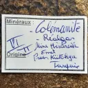 Colemanite & realgar 68 grams - Hisarcik Mine, Emet Borate deposit, Kütahya, Türkiye - image 5