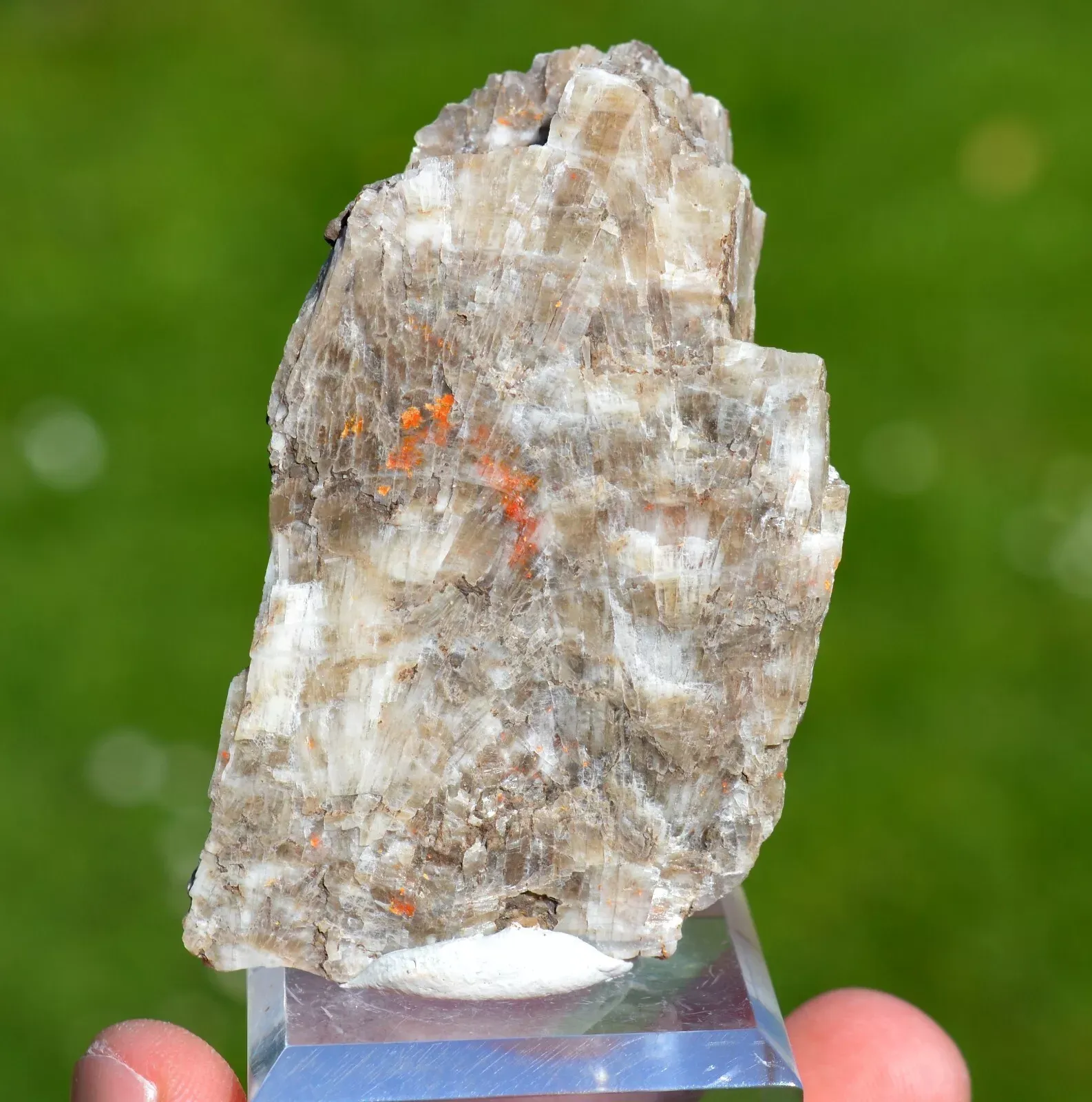 Colemanite & realgar 68 grams - Hisarcik Mine, Emet Borate deposit, Kütahya, Türkiye - image 1