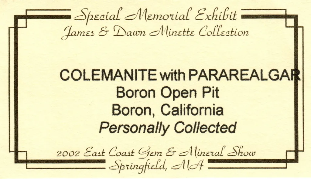 Colemanite with PARAREALGAR - image 5
