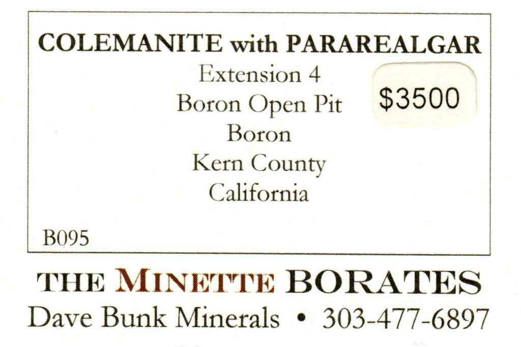 Colemanite with PARAREALGAR - image 6