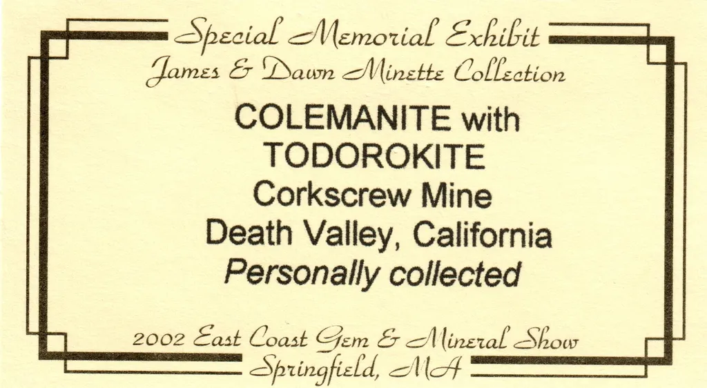 Colemanite with TODOROKITE - image 6